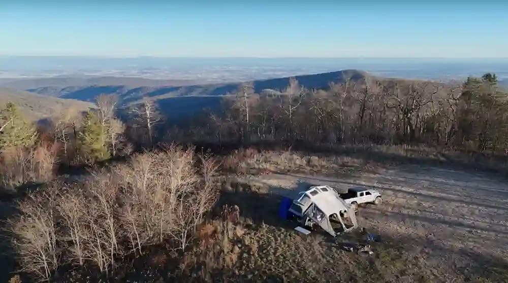 OPUS OP4 on an OHV trail in George Washington National Forest