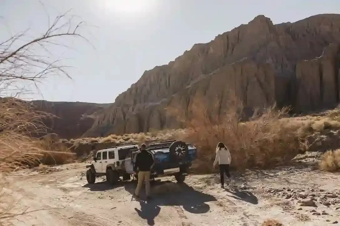OP4s on the trail near the old mines