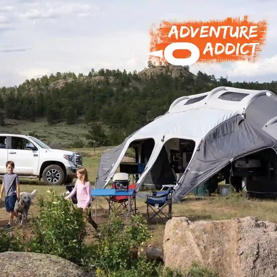 Camped at Jackalope Ranch with the annex out