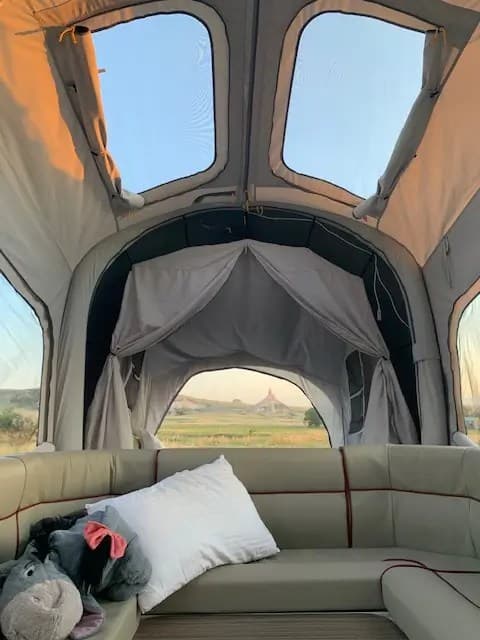 OP2 set up at camp on the road to Florida