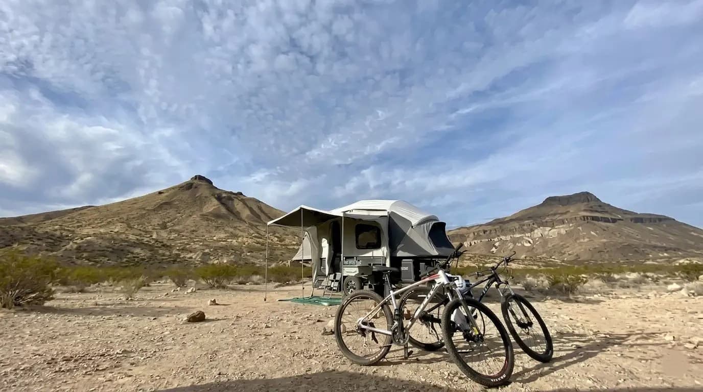 OPUS camper in Big Bend National Park, Texas