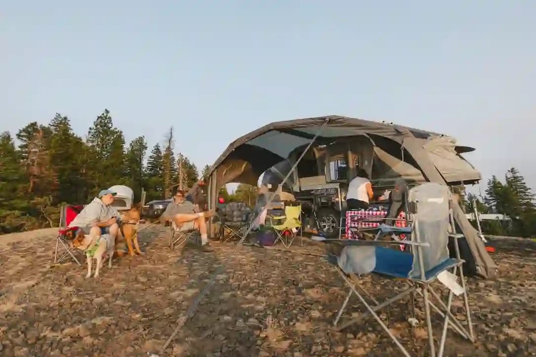 OPUS OP2 camped in the Anza-Borrego desert, California