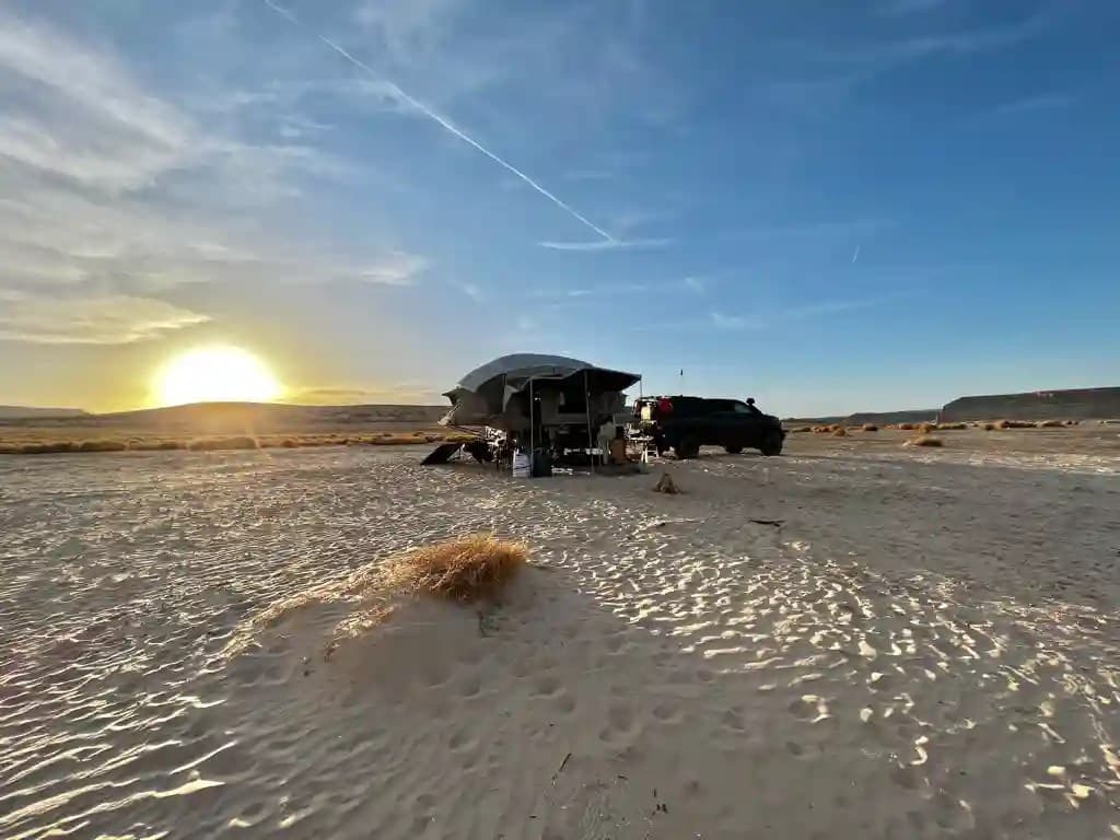 OPUS OP4 camped at Warm Springs Bay, Lake Powell