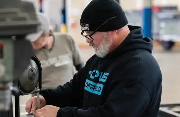 Nate Bacchus, Quality Control Lead, ensuring every OPUS Camper meets our high standards.