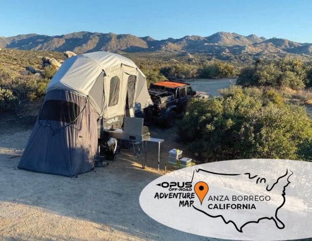 Opus Camper off-road trailer Adventure Map