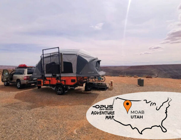 Opus Camper off-road trailer Adventure Map