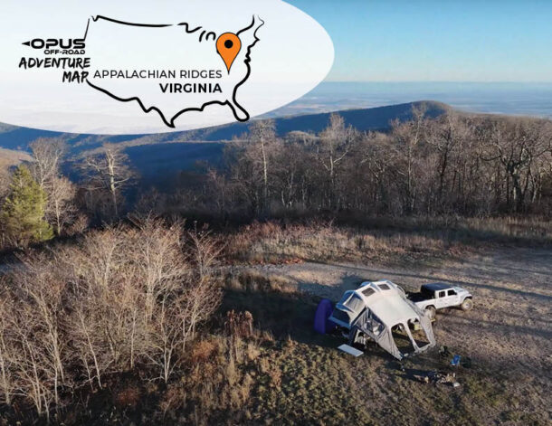 Opus Camper off-road trailer Adventure Map