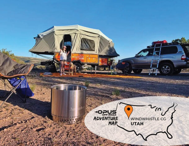 Opus Camper off-road trailer Adventure Map