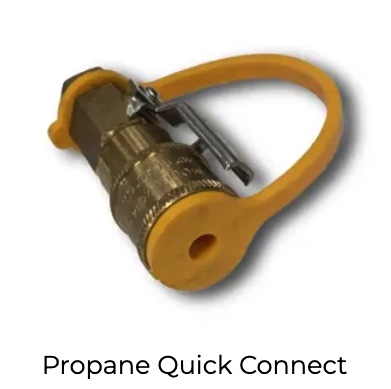 Propane quick connect accessory for OPUS Camper