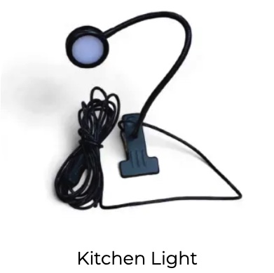 Interior kitchen light fixture for OPUS Camper
