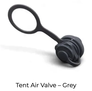 Grey tent air valve replacement part OPUS Camper