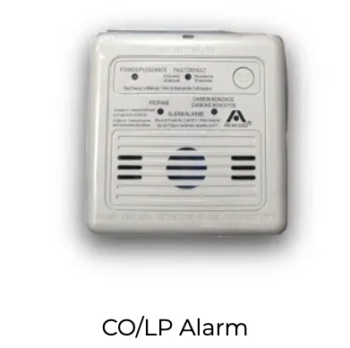 CO/LP alarm safety device for OPUS Camper